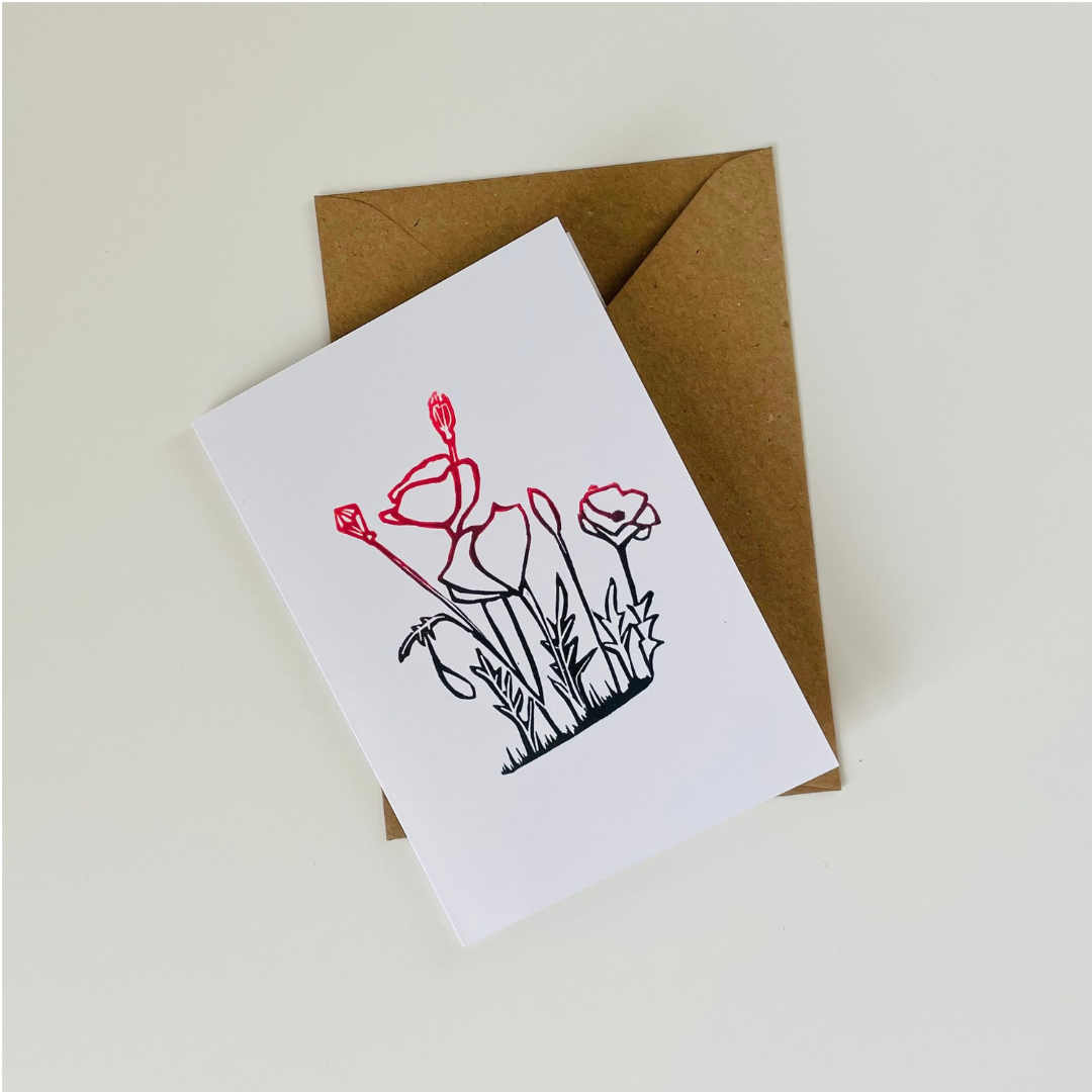 Poppies Greeting Card