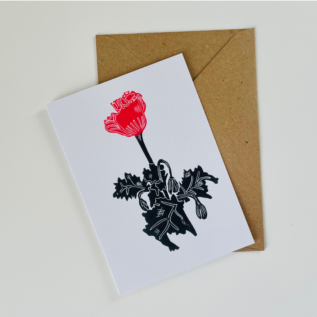 Poppy Greeting Card