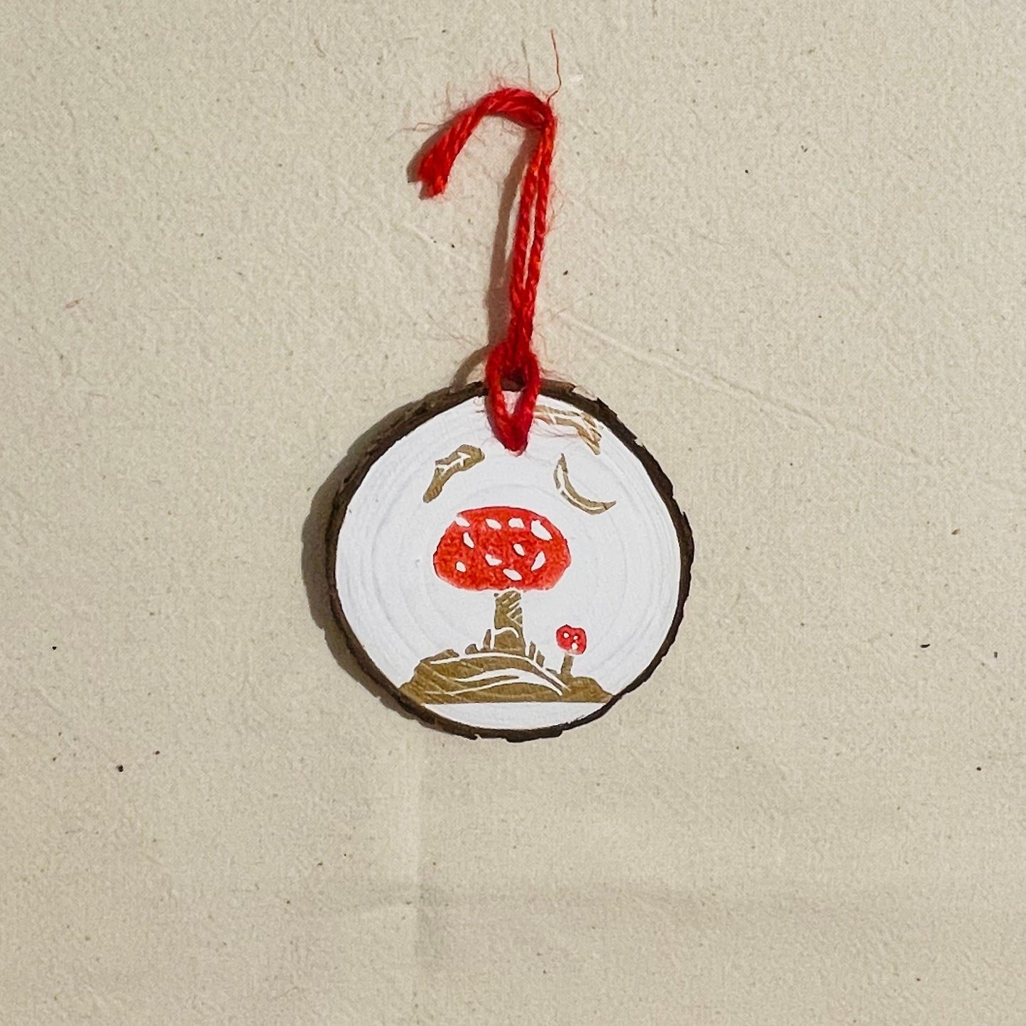 Winter wooden hanging decorations