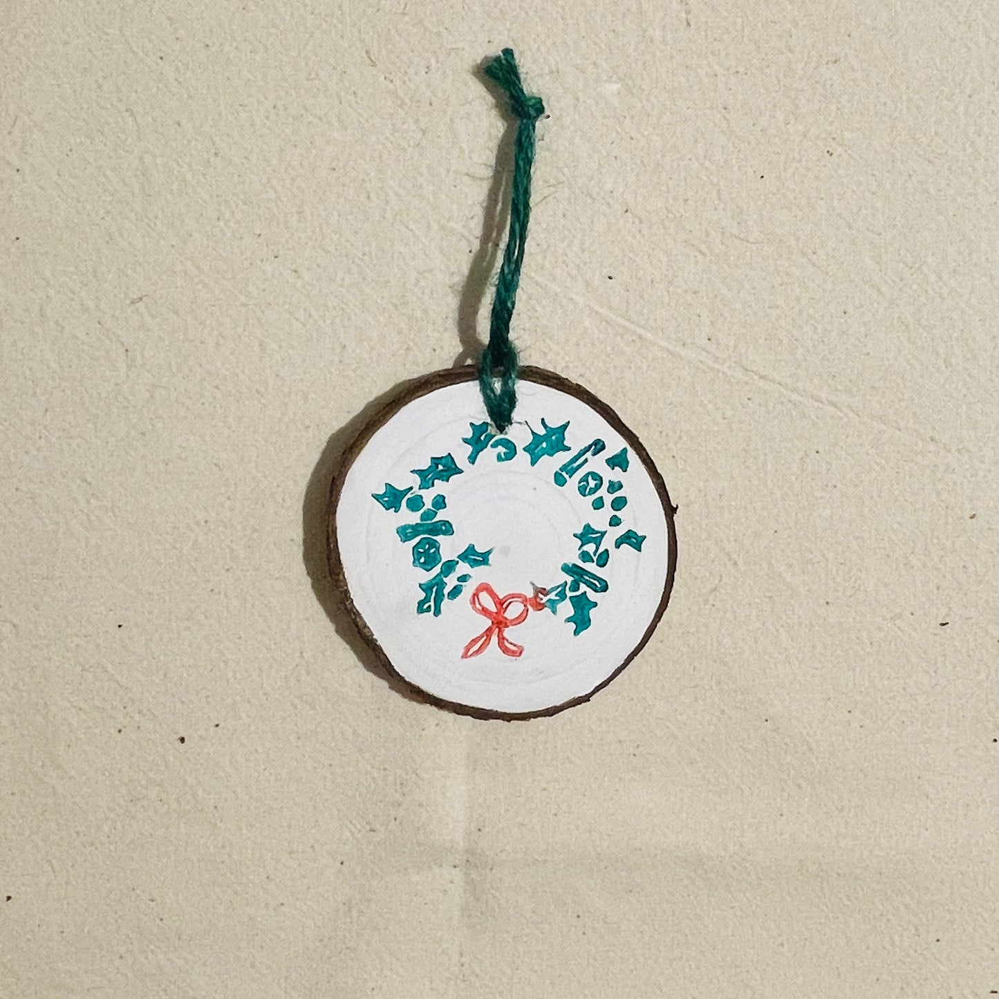 Winter wooden hanging decorations