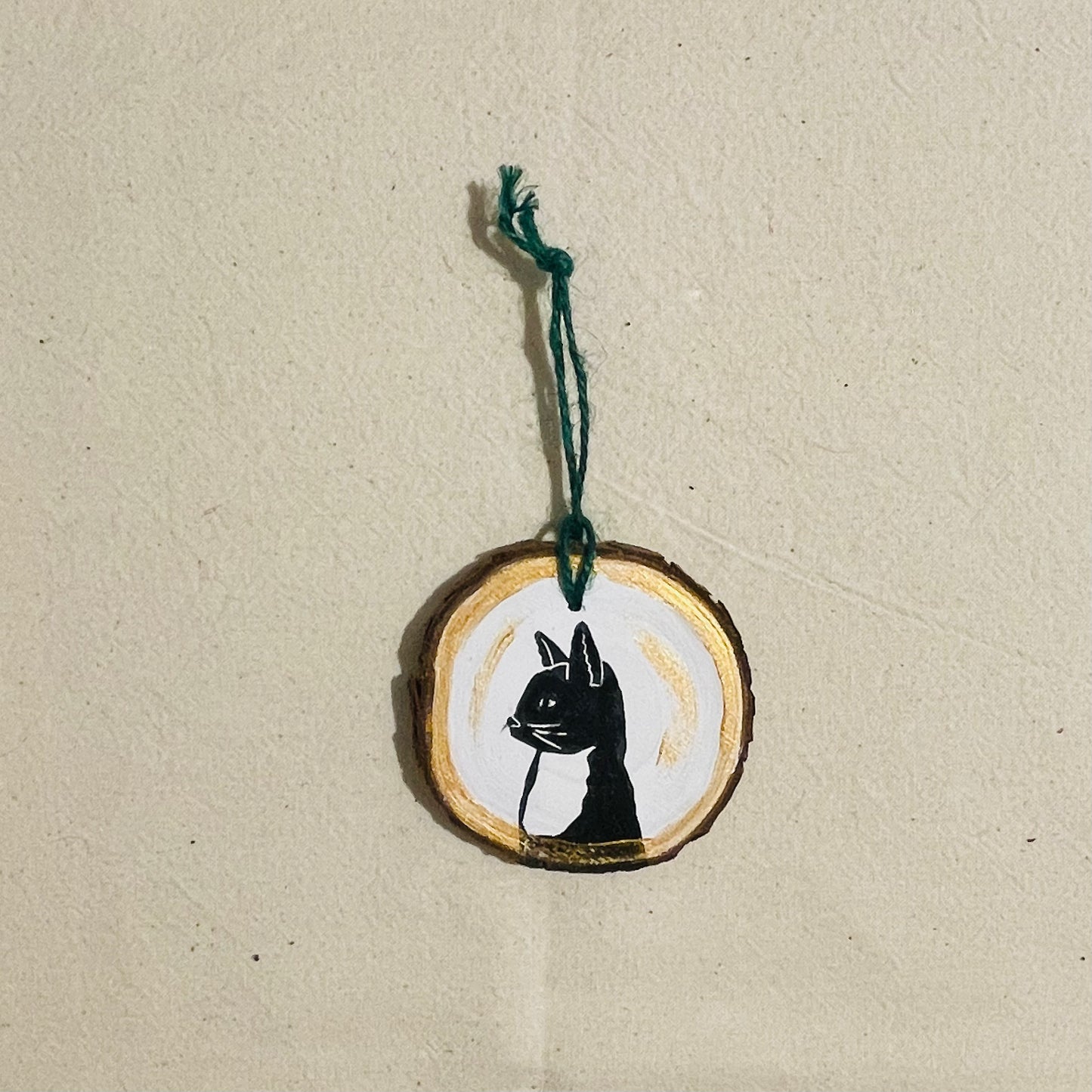 Winter wooden hanging decorations