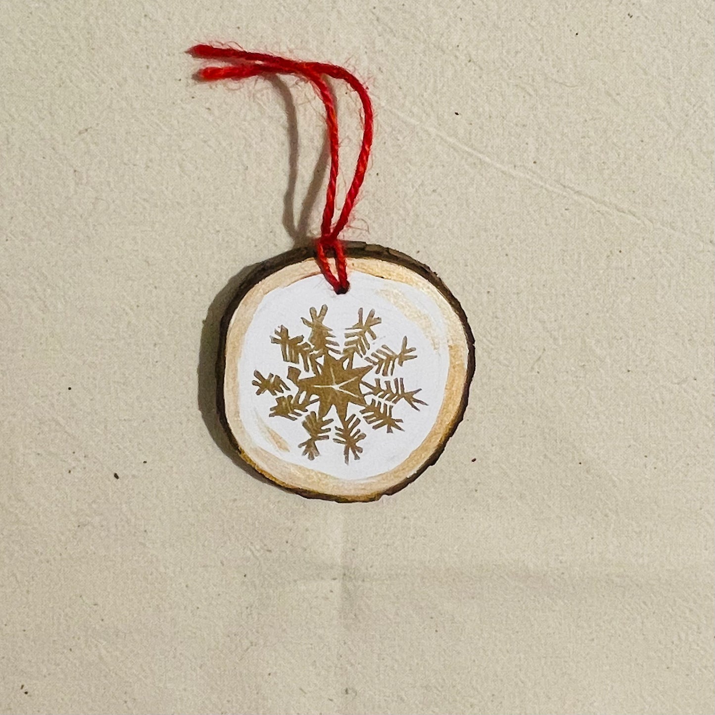 Winter wooden hanging decorations