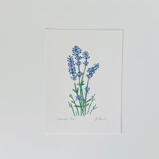SSF Lavender lino Print