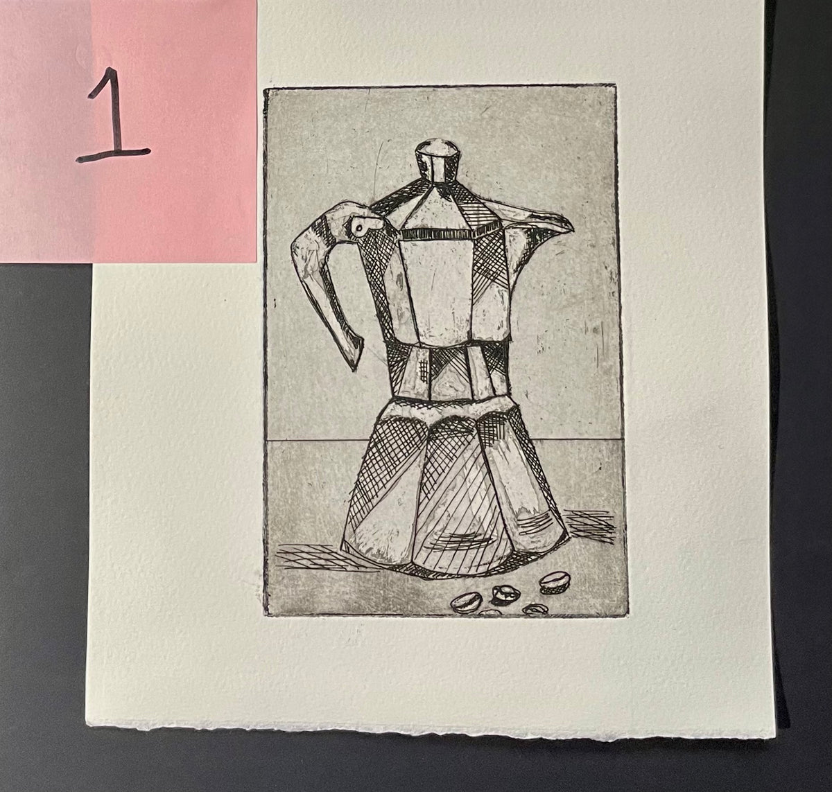 COMING SOON SSF Moka Pot Etching with Aquatint