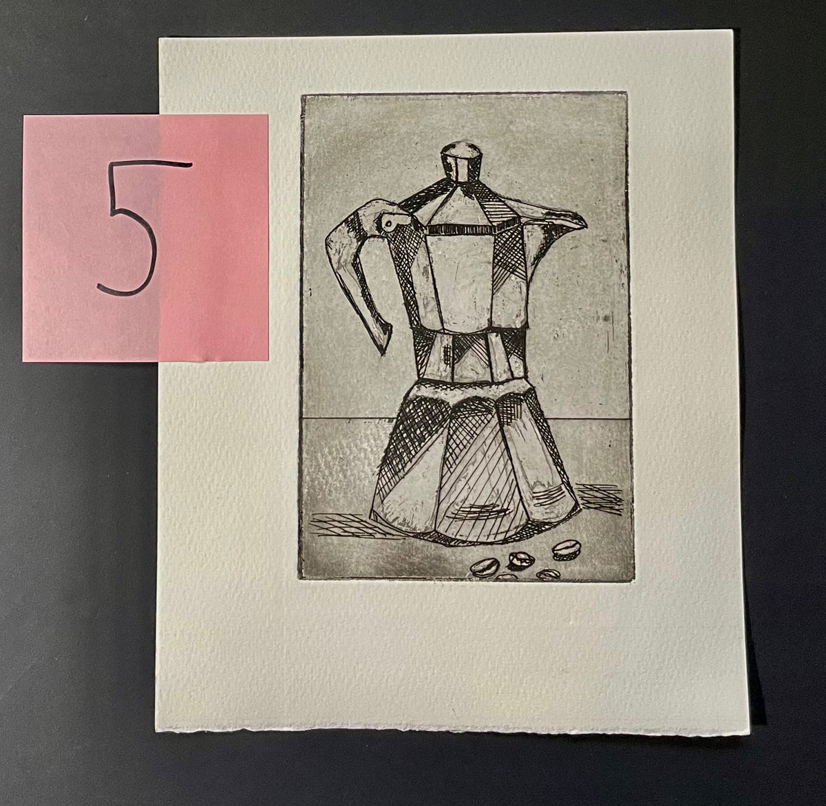 COMING SOON SSF Moka Pot Etching with Aquatint