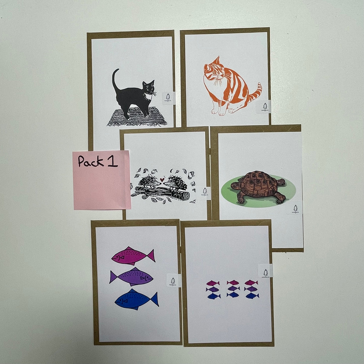SSF 6 x card pack bundle cards animals