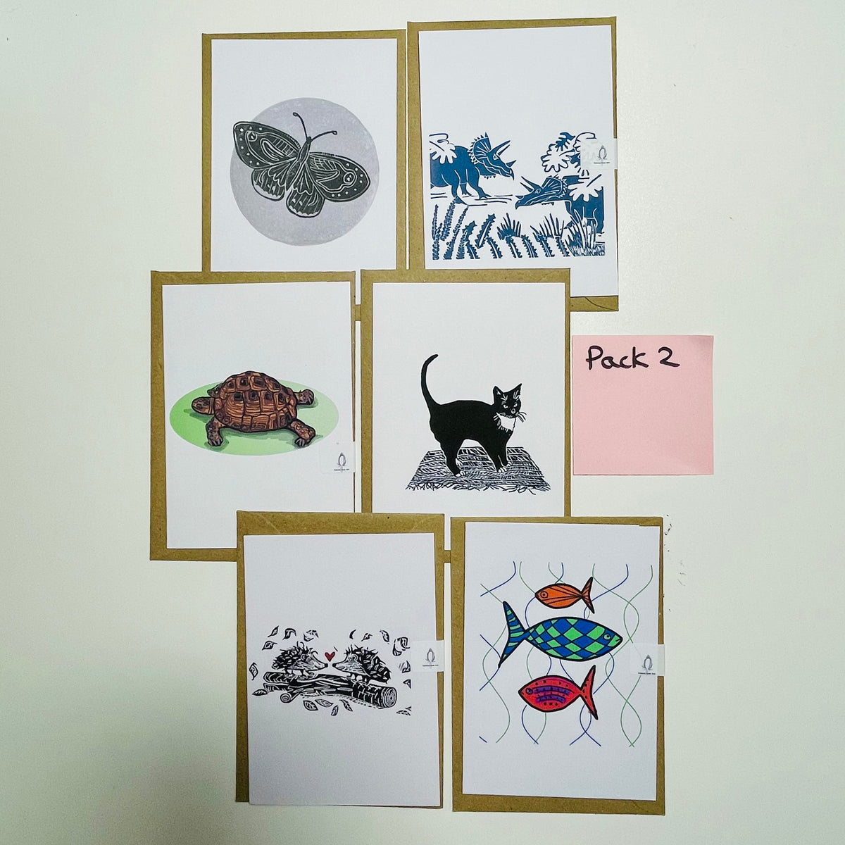 SSF 6 x card pack bundle cards animals