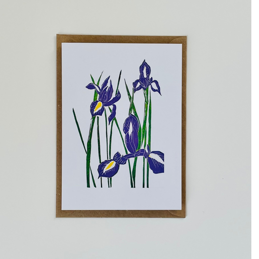 Irises Greeting Card