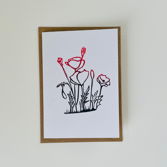 Poppies Greeting Card