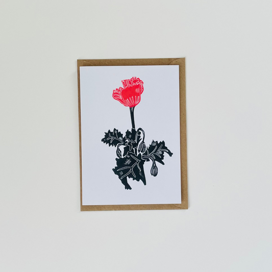 Poppy Greeting Card