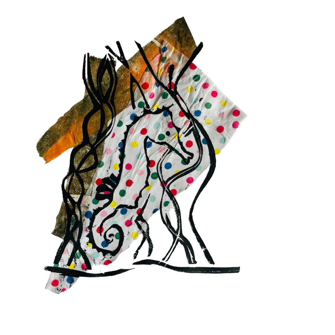 SSF Seahorse Chine Colle prints